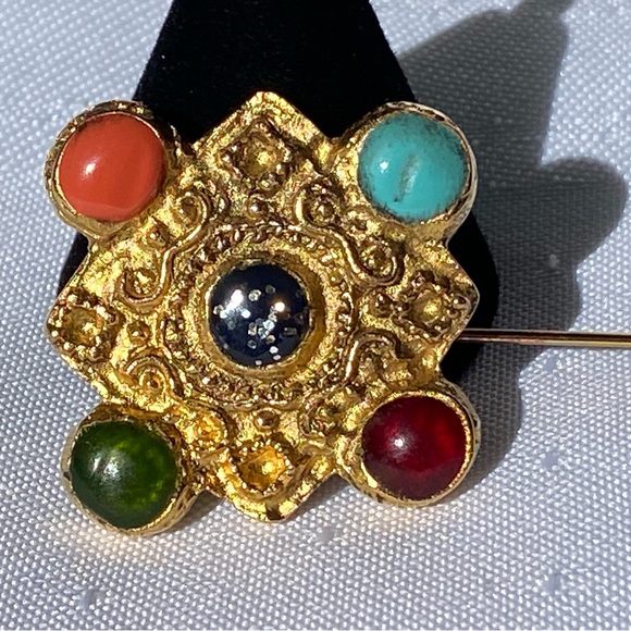 Rare French Historical Reproduction Gold Plated Stick Pin Signed - Picture 9 of 11